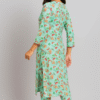 Mint Green Floral Printed Viscose 2-Piece Suit
