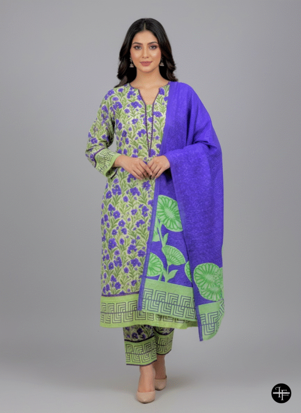 Elegant Krandi Floral 3-Piece Suit