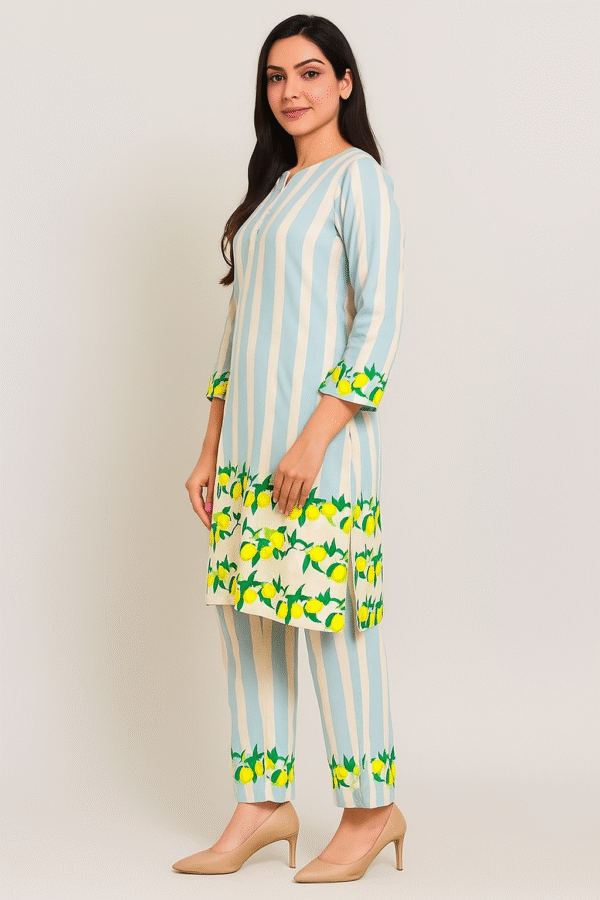 Bana Dora Winter Lemon Stripe 2-Piece Suit