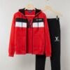 Premium LV Inspired Winter Tracksuit – Stylish Hoodie & Jogger Set