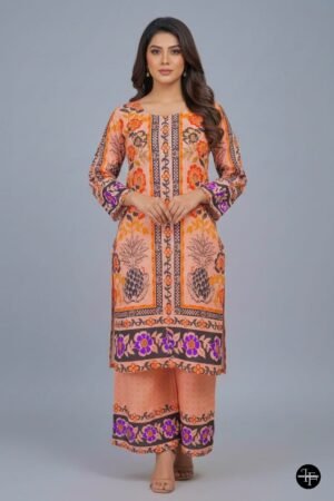 Traditional Printed Khaddar 2-Piece Suit