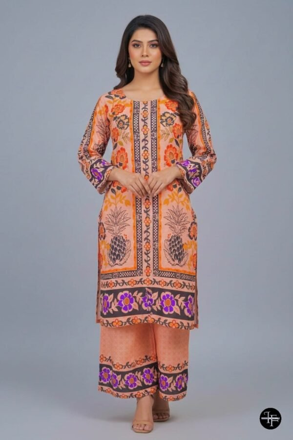 Traditional Printed Khaddar 2-Piece Suit