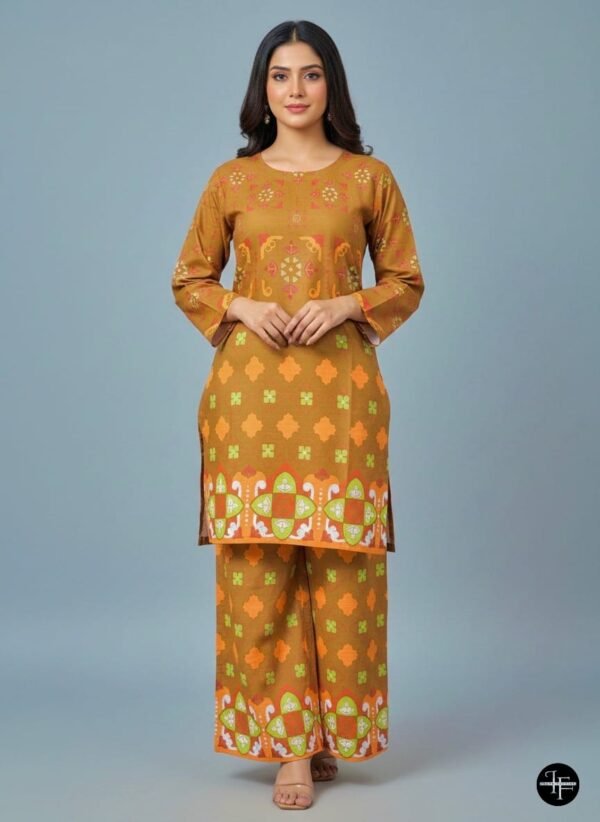 WhatsApp Image 2025-11-27 at 10.57.26 AM Casual Chic In Geometric Mustard Printed Khaddar 2-Piece Suit