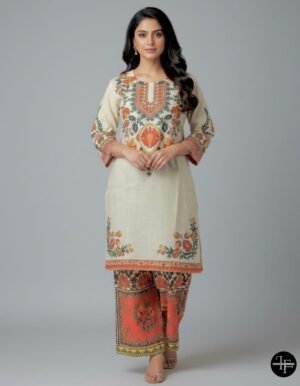 WhatsApp Image 2025-12-06 at 1.26.46 PM Cream and Orange Floral Ensemble Khaddar 2 Pc Suit
